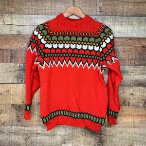 Dale of Norway wool colorful Christmas sweater